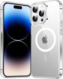 Temdan for iPhone 16 Pro Case Clear, [Compatible with Magsafe] Shockproof Slim Megnetic Phone Case for iPhone 16 Pro, Transparent