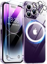 Temdan Magnetic Compatible with iPhone 16 Pro Case, [Built-in Invisible Kickstand][Compatible with MagSafe] [Military Grade Shockproof] Slim Translucent Matte Phone Case for iPhone 16 Pro 6.3 