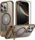 Temdan Magnetic Compatible with iPhone 16 Pro Case, [Built-in Invisible Kickstand][Compatible with MagSafe] [Military Grade Shockproof] Slim Translucent Matte Phone Case for iPhone 16 Pro 6.3 