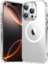 Temdan for iPhone 16 Pro Case Clear, [Compatible with Magsafe] Shockproof Slim Megnetic Phone Case for iPhone 16 Pro, Transparent