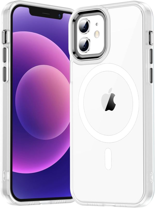 Temdan for iPhone 16 Pro Case Clear, [Compatible with Magsafe] Shockproof Slim Megnetic Phone Case for iPhone 16 Pro, Transparent