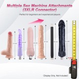 AUXFUN Sex Machine Automatic Love Machine,Thrusting Fuck Machine with 3XLR Connector Juguetes Sexuales Hands Free,Sex Toys Couple Adult Toys for Men&Women with 6 attachments