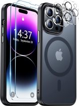 Temdan Magnetic Compatible with iPhone 16 Pro Case, [Built-in Invisible Kickstand][Compatible with MagSafe] [Military Grade Shockproof] Slim Translucent Matte Phone Case for iPhone 16 Pro 6.3 