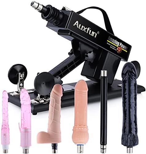 AUXFUN Sex Machine Automatic Love Machine,Thrusting Fuck Machine with 3XLR Connector Juguetes Sexuales Hands Free,Sex Toys Couple Adult Toys for Men&Women with 6 attachments