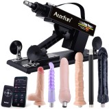 AUXFUN Sex Machine Automatic Love Machine,Thrusting Fuck Machine with 3XLR Connector Juguetes Sexuales Hands Free,Sex Toys Couple Adult Toys for Men&Women with 6 attachments