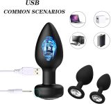 Anal Plug Sex Toys Vibrator- 3PCS Silicone Anal Toys Butt Plug Training Kit with Remote Control 10 Frequency Vibration, Vibrating Anal Plug and Prostate Massager, Adult Sex Toys and Games