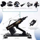 AUXFUN Sex Machine Automatic Love Machine,Thrusting Fuck Machine with 3XLR Connector Juguetes Sexuales Hands Free,Sex Toys Couple Adult Toys for Men&Women with 6 attachments