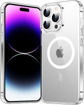 Temdan for iPhone 16 Pro Case Clear, [Compatible with Magsafe] Shockproof Slim Megnetic Phone Case for iPhone 16 Pro, Transparent