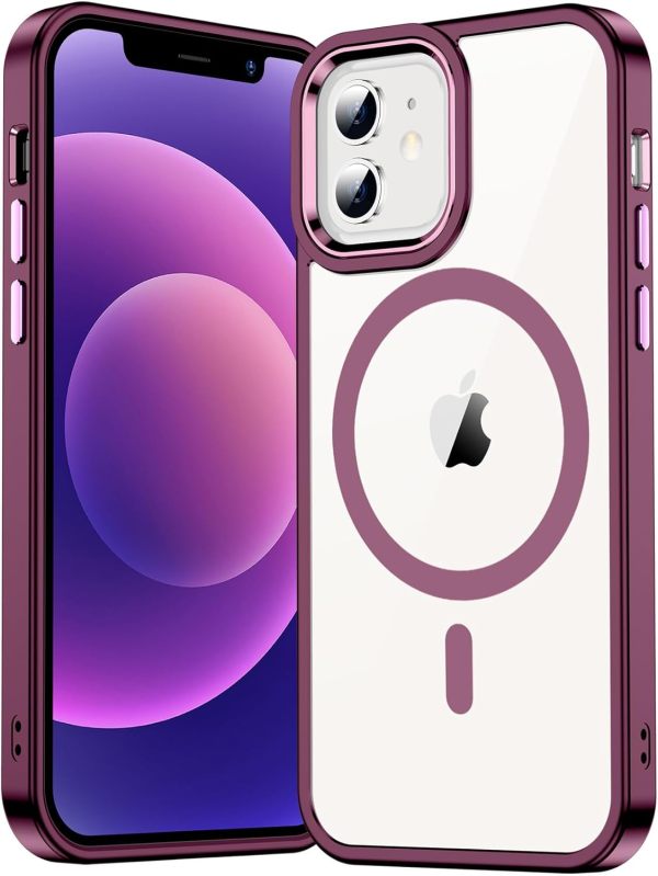 Temdan for iPhone 16 Pro Case Clear, [Compatible with Magsafe] Shockproof Slim Megnetic Phone Case for iPhone 16 Pro, Transparent