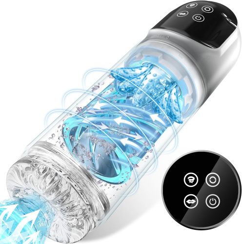 Automatic Male Masturbator Penis Pump, Male Sex Toys for Men Sex Toy Adult Toys Pocket Pussy Male Stroker Male Masturbators with 3 Pump & 7 Thrusting Rotating Vibrating Sucking Sex Games