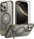 Temdan Magnetic Compatible with iPhone 16 Pro Case, [Built-in Invisible Kickstand][Compatible with MagSafe] [Military Grade Shockproof] Slim Translucent Matte Phone Case for iPhone 16 Pro 6.3 