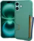 Smartish® iPhone 16 Pro Wallet Case - Wallet Slayer Vol. 1 [Slim + Protective] Credit Card Holder - Drop Tested Hidden Flip Card Slot Cover Compatible with Apple iPhone 16 Pro - Blues on The Green