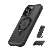 Anker Ultra Magnetic for iPhone 16 Pro Case with Sturdy 360° Ring Stand, Military-Grade Shockproof iPhone 16 Pro Kickstand Compatible with MagSafe(Black)