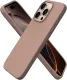 ORNARTO Compatible with iPhone 16 Pro Case 6.3 , Slim Liquid Silicone 3 Layers Soft Gel Rubber Shockproof Protective Case with Anti-Scratch Microfiber Lining-Chalk Pink