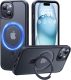 CASEKOO Designed for iPhone 16 Pro Case with Magnetic Invisible Stand [Military Drop Protection] [Compatible with MagSafe] Shockproof Slim Matte Translucent for iPhone 16 Pro Case 6.3 Inch 2024, Black