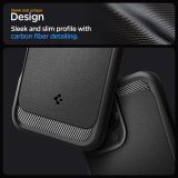 Spigen Rugged Armor MagFit Designed for iPhone 16 Pro Case [Military-Grade Protection] Compatible with MagSafe - Matte Black