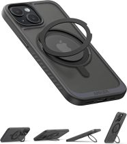 Anker Ultra Magnetic for iPhone 16 Pro Case with Sturdy 360° Ring Stand, Military-Grade Shockproof iPhone 16 Pro Kickstand Compatible with MagSafe(Black)