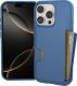 Smartish® iPhone 16 Pro Wallet Case - Wallet Slayer Vol. 1 [Slim + Protective] Credit Card Holder - Drop Tested Hidden Flip Card Slot Cover Compatible with Apple iPhone 16 Pro - Blues on The Green