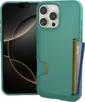 Smartish® iPhone 16 Pro Wallet Case - Wallet Slayer Vol. 1 [Slim + Protective] Credit Card Holder - Drop Tested Hidden Flip Card Slot Cover Compatible with Apple iPhone 16 Pro - Blues on The Green