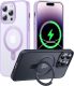 CASEKOO Designed for iPhone 16 Pro Case with Magnetic Invisible Stand [Military Drop Protection] [Compatible with MagSafe] Shockproof Slim Matte Translucent for iPhone 16 Pro Case 6.3 Inch 2024, Black