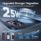 CASEKOO Designed for iPhone 16 Pro Case with Magnetic Invisible Stand [Military Drop Protection] [Compatible with MagSafe] Shockproof Slim Matte Translucent for iPhone 16 Pro Case 6.3 Inch 2024, Black