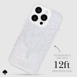 kate spade new york iPhone 16 Pro Case - Compatible with MagSafe - Designer Phone Case - Chunky Glitter Iridescent