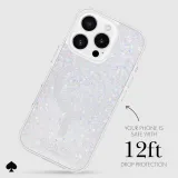 kate spade new york iPhone 16 Pro Case - Compatible with MagSafe - Designer Phone Case - Chunky Glitter Iridescent
