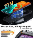 TORRAS Magnetic Slim Fit for iPhone 16 Pro Case with Stand, Compatible with MagSafe, Built-in Stash Stand, Ultra Thin 16 Pro Case, Lightweight Anti-Scratch Matte Hard Phone Case 6.3 inch, Black
