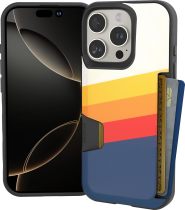 Smartish® iPhone 16 Pro Wallet Case - Wallet Slayer Vol. 1 [Slim + Protective] Credit Card Holder - Drop Tested Hidden Flip Card Slot Cover Compatible with Apple iPhone 16 Pro - Blues on The Green