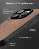 Mous for iPhone 16 Pro Case MagSafe Compatible - Limitless 6.0 - Walnut - Protective Shockproof Phone Cover