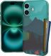 Smartish® iPhone 16 Pro Wallet Case - Wallet Slayer Vol. 1 [Slim + Protective] Credit Card Holder - Drop Tested Hidden Flip Card Slot Cover Compatible with Apple iPhone 16 Pro - Blues on The Green