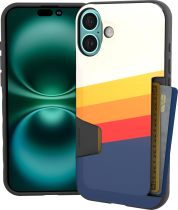 Smartish® iPhone 16 Pro Wallet Case - Wallet Slayer Vol. 1 [Slim + Protective] Credit Card Holder - Drop Tested Hidden Flip Card Slot Cover Compatible with Apple iPhone 16 Pro - Blues on The Green