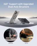 Anker Ultra Magnetic for iPhone 16 Pro Case with Sturdy 360° Ring Stand, Military-Grade Shockproof iPhone 16 Pro Kickstand Compatible with MagSafe(Black)