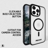 Pelican Ranger iPhone 16 Pro Case [Compatible with MagSafe] Rugged Magnetic Phone Case with 12ft Military-Grade Drop Protection - Heavy Duty Phone Cover for iPhone 16 Pro - Frosted Clear