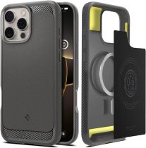 Spigen Rugged Armor MagFit Designed for iPhone 16 Pro Case [Military-Grade Protection] Compatible with MagSafe - Matte Black