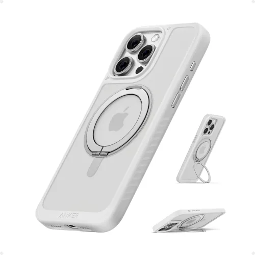 Anker Ultra Magnetic for iPhone 16 Pro Case with Sturdy 360° Ring Stand, Military-Grade Shockproof iPhone 16 Pro Kickstand Compatible with MagSafe(Black)