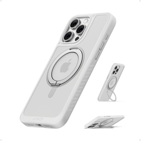 Anker Ultra Magnetic for iPhone 16 Pro Case with Sturdy 360° Ring Stand, Military-Grade Shockproof iPhone 16 Pro Kickstand Compatible with MagSafe(Black)