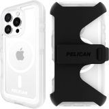 Pelican Ranger iPhone 16 Pro Case [Compatible with MagSafe] Rugged Magnetic Phone Case with 12ft Military-Grade Drop Protection - Heavy Duty Phone Cover for iPhone 16 Pro - Frosted Clear