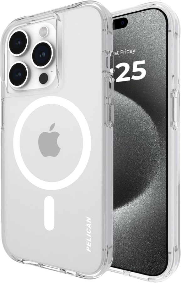 Pelican Ranger iPhone 16 Pro Case [Compatible with MagSafe] Rugged Magnetic Phone Case with 12ft Military-Grade Drop Protection - Heavy Duty Phone Cover for iPhone 16 Pro - Frosted Clear