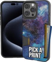 Smartish® iPhone 16 Pro Wallet Case - Wallet Slayer Vol. 1 [Slim + Protective] Credit Card Holder - Drop Tested Hidden Flip Card Slot Cover Compatible with Apple iPhone 16 Pro - Blues on The Green