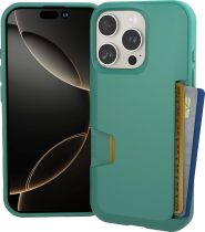 Smartish® iPhone 16 Pro Wallet Case - Wallet Slayer Vol. 1 [Slim + Protective] Credit Card Holder - Drop Tested Hidden Flip Card Slot Cover Compatible with Apple iPhone 16 Pro - Blues on The Green