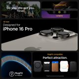 Spigen Rugged Armor MagFit Designed for iPhone 16 Pro Case [Military-Grade Protection] Compatible with MagSafe - Matte Black