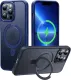 CASEKOO Designed for iPhone 16 Pro Case with Magnetic Invisible Stand [Military Drop Protection] [Compatible with MagSafe] Shockproof Slim Matte Translucent for iPhone 16 Pro Case 6.3 Inch 2024, Black