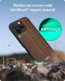 Mous for iPhone 16 Pro Case MagSafe Compatible - Limitless 6.0 - Walnut - Protective Shockproof Phone Cover