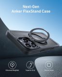 Anker Ultra Magnetic for iPhone 16 Pro Case with Sturdy 360° Ring Stand, Military-Grade Shockproof iPhone 16 Pro Kickstand Compatible with MagSafe(Black)