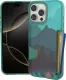 Smartish® iPhone 16 Pro Wallet Case - Wallet Slayer Vol. 1 [Slim + Protective] Credit Card Holder - Drop Tested Hidden Flip Card Slot Cover Compatible with Apple iPhone 16 Pro - Blues on The Green