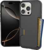 Smartish® iPhone 16 Pro Wallet Case - Wallet Slayer Vol. 1 [Slim + Protective] Credit Card Holder - Drop Tested Hidden Flip Card Slot Cover Compatible with Apple iPhone 16 Pro - Blues on The Green