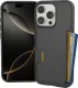 Smartish® iPhone 16 Pro Wallet Case - Wallet Slayer Vol. 1 [Slim + Protective] Credit Card Holder - Drop Tested Hidden Flip Card Slot Cover Compatible with Apple iPhone 16 Pro - Blues on The Green