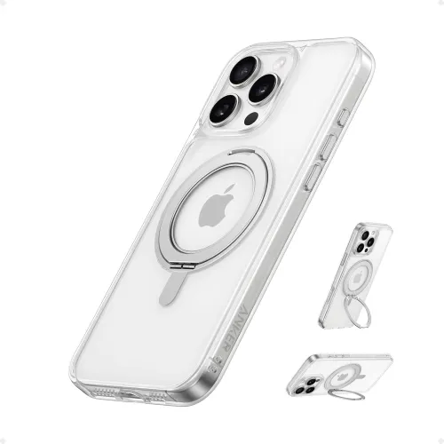 Anker Ultra Magnetic for iPhone 16 Pro Case with Sturdy 360° Ring Stand, Military-Grade Shockproof iPhone 16 Pro Kickstand Compatible with MagSafe(Black)