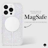 kate spade new york iPhone 16 Pro Case - Compatible with MagSafe - Designer Phone Case - Chunky Glitter Iridescent